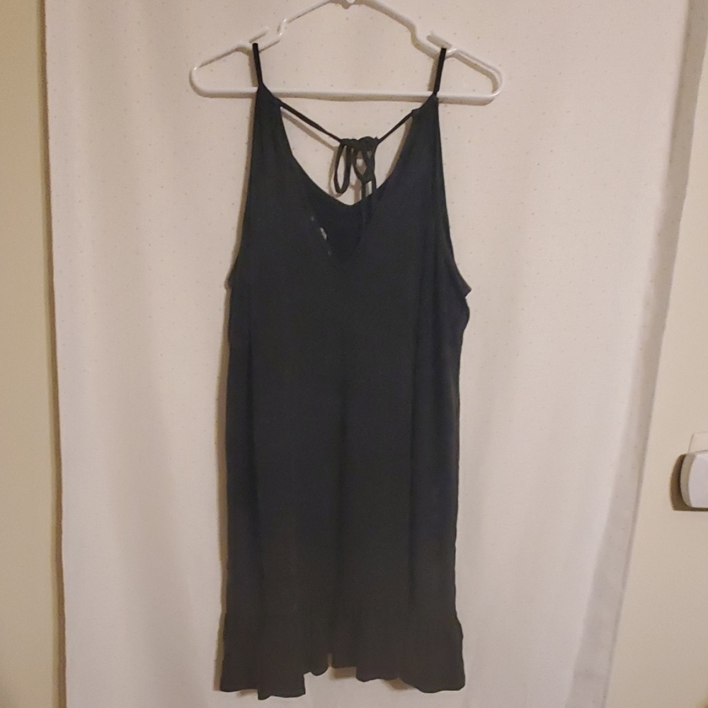 She + Sky | Gray Embroidered Dress - Picture 5 of 5